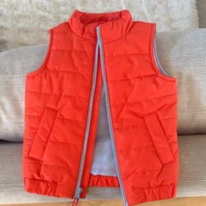 Cat & Jack Orange Quilted Vest